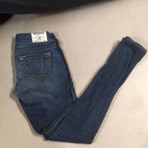 True Religion Stella Skinny Jeans sz 27, inseam 32